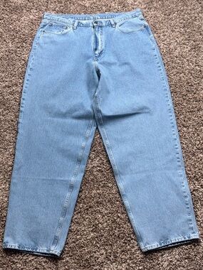 Levi’s Super Baggy Skateboarding Denim Jeans 38x34 Big E Blue Light Wash